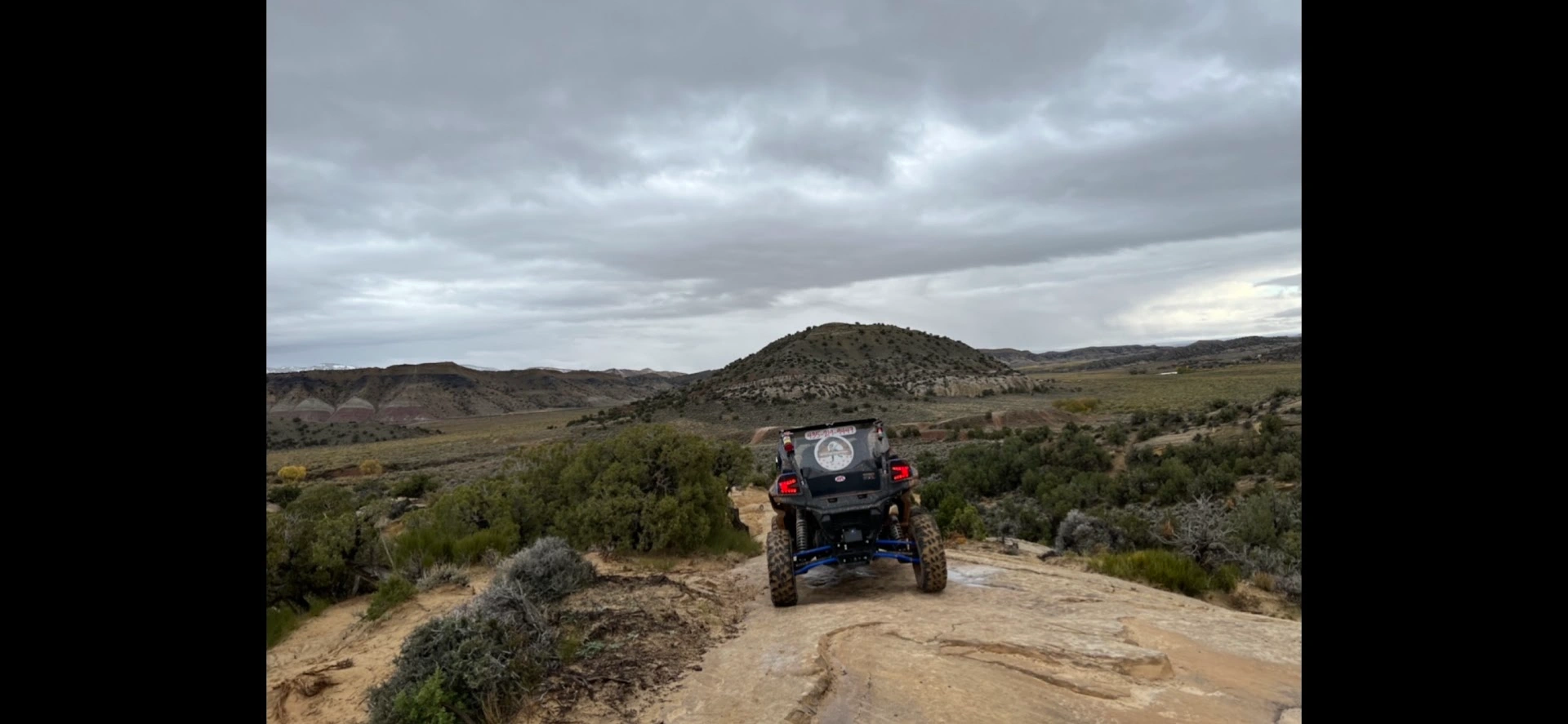 Desert overlook at dusk on a backcountry UTV tour near Vernal Utah